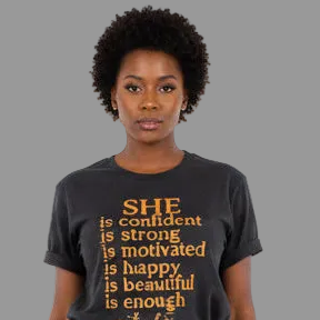 Empowering "She is Me" T-Shirt