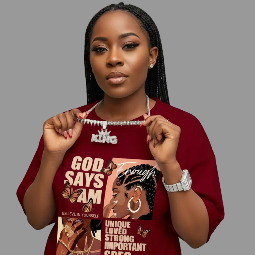 Plus Size "God says" T-Shirt